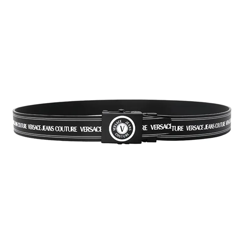 VERSACE Jeans Couture Leather Belts Men Black-0