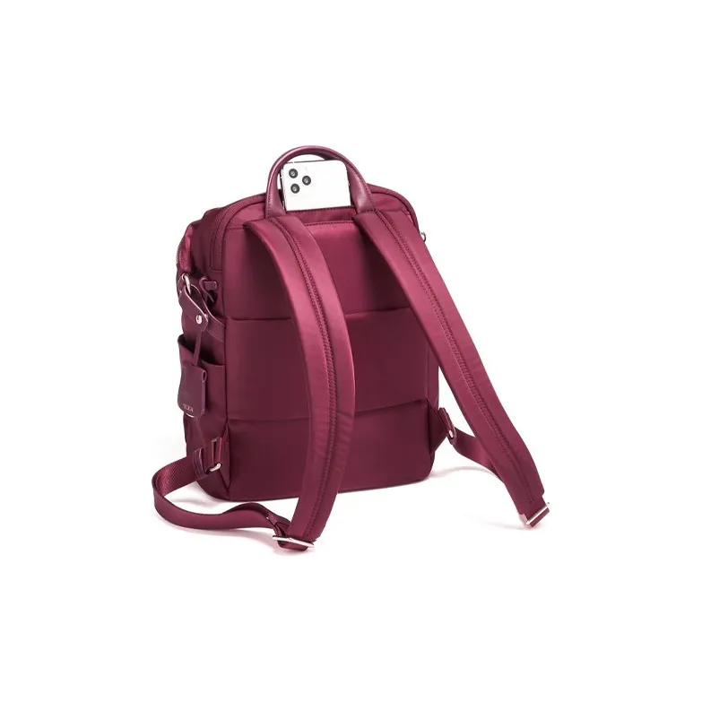 TUMI Nylon Fabric Backpack Unisex Berry-2