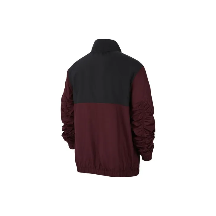 Nike Jackets Men Black Red Patchwork-1