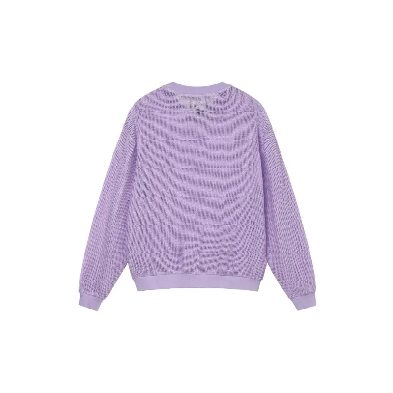 Stussy Cotton Mesh Long Sleeve Crew Top-1