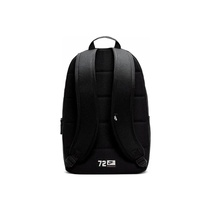 Nike Heritage Polyester Backpack Regular Unisex Black Red-3