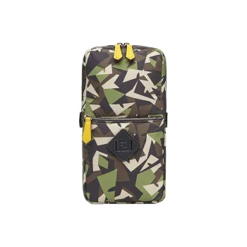 FENDI Nylon With Leather Sling Bag Shoulder Bag Crossbody Bag Men's Multicolor