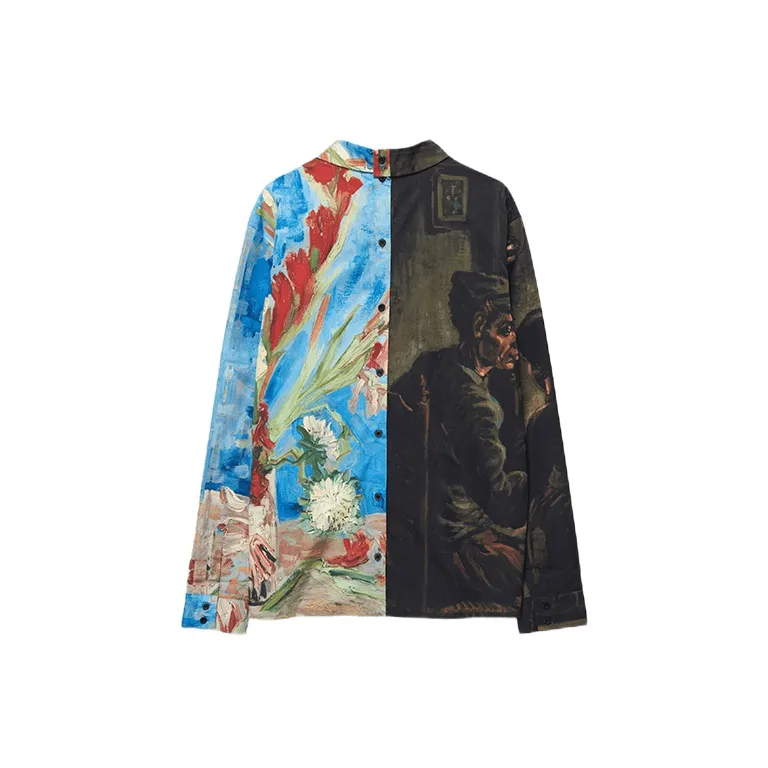 Van Gogh X Daily Paper Shirts Unisex Green-1