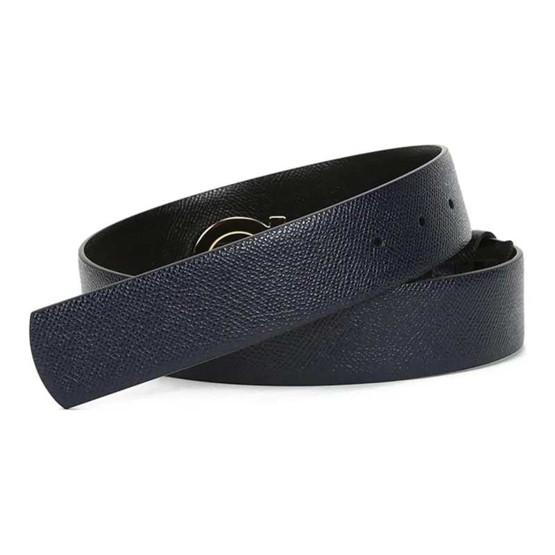 Ferragamo Leather Belts Women's Blue Black-4