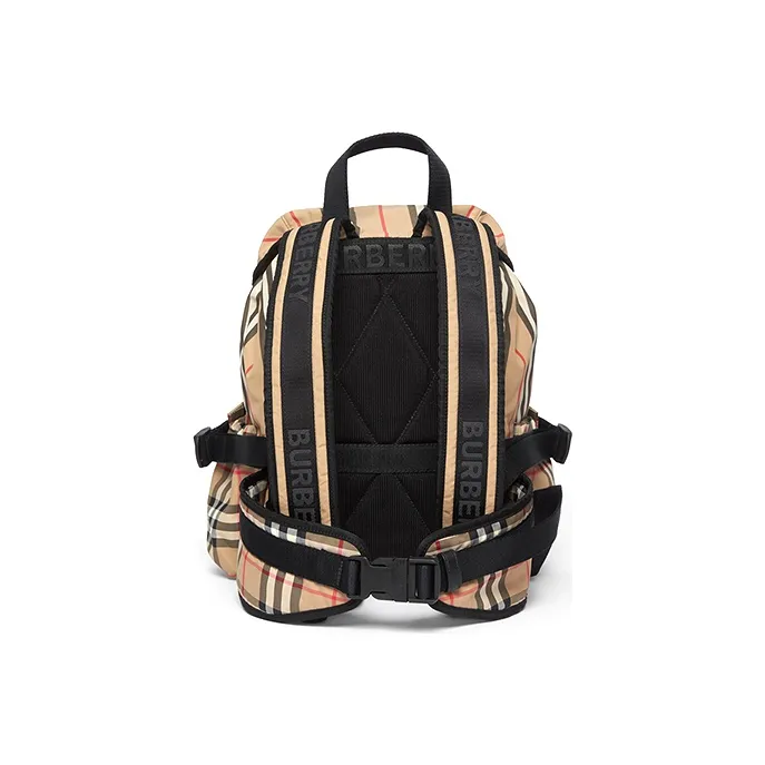 Burberry Canvas Backpack Unisex Khaki-2