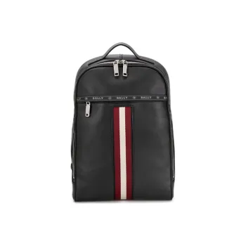 BALLY Cow Leather Laptop Backpack Men's Black