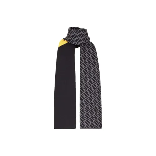 FENDI Knit Scarves Men Black