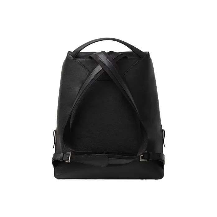 Valextra Calfskin Backpack Men's Black-2