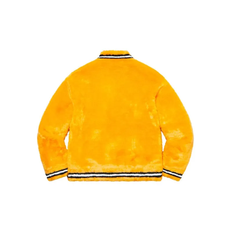 Supreme Faux Fur Varsity Jacket-2