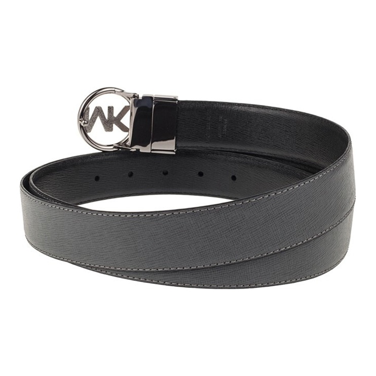 MICHAEL KORS Leather Belts Men Black Gray Color - Cheap Rcj