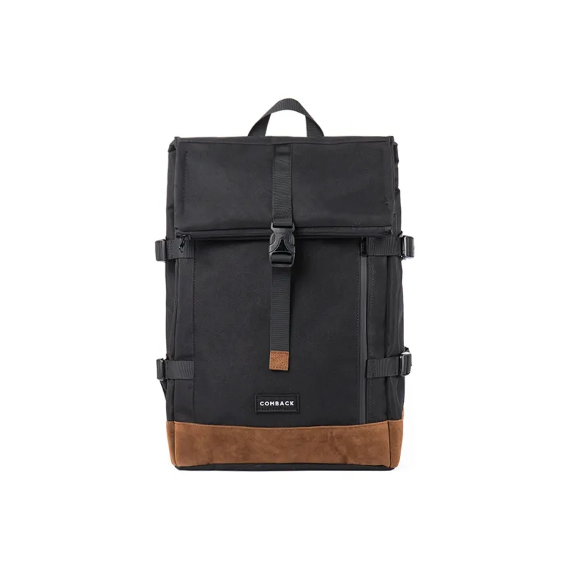 COMBACK Polyamide Laptop Bag Backpack Tubas Unisex Black/Earth Yellow-1