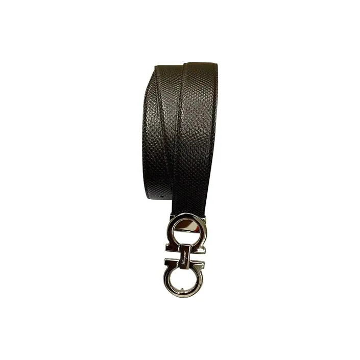 FERRAGAMO New Arrival Double Sided Plate Buckle Men's Width 3.5cm-2