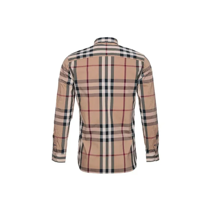 Burberry Shirts Men Camel-1
