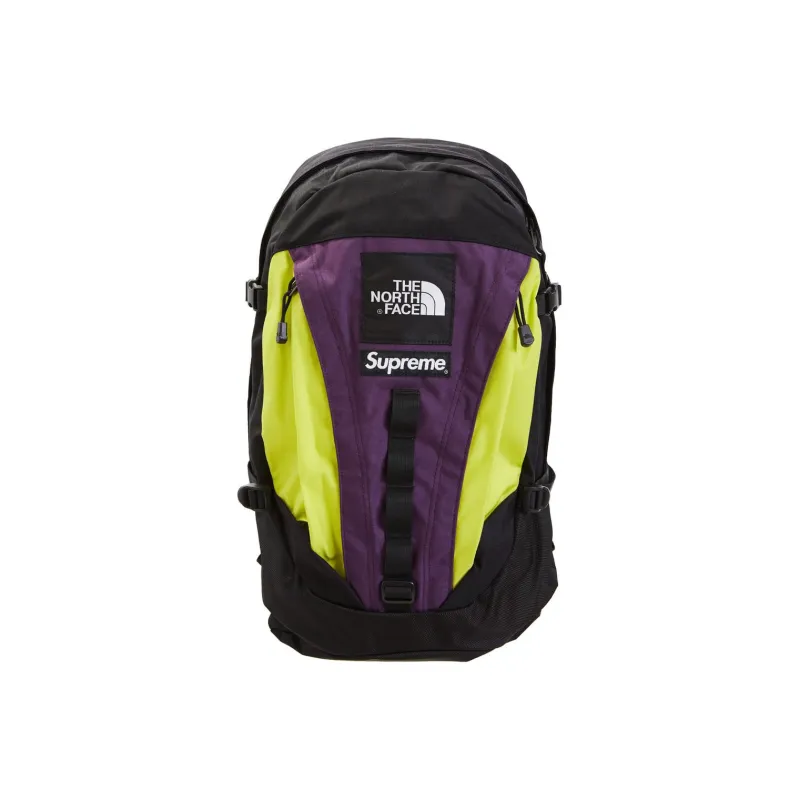 Supreme The North Face Collaboration Supreme FW18 Polyester Backpack Unisex Purple Yellow-1