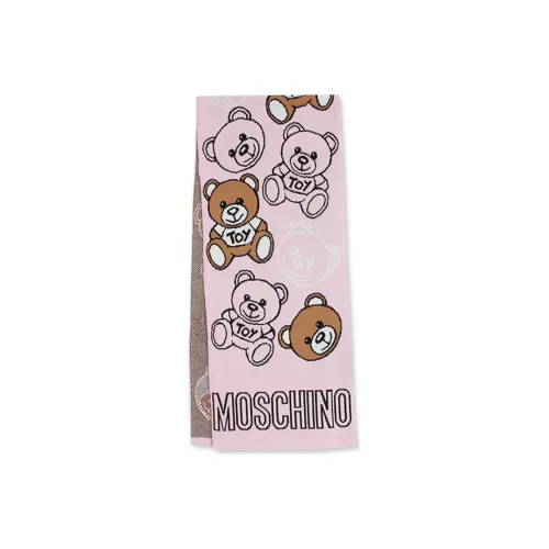 MOSCHINO Knit Scarf Unisex Pink