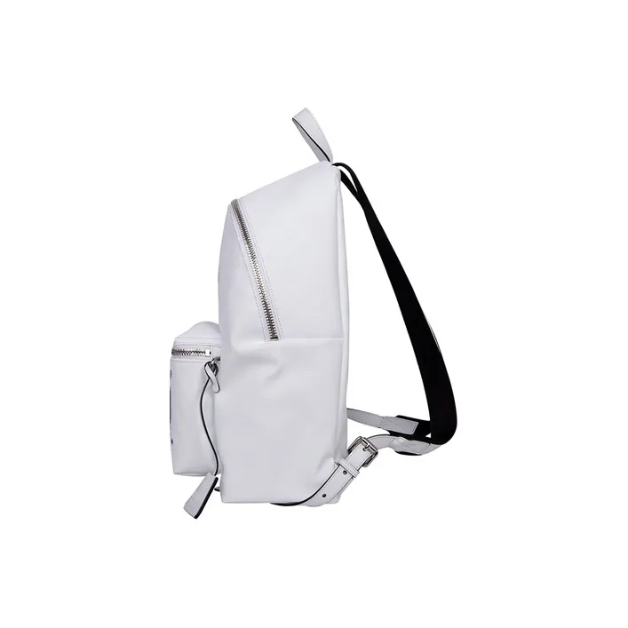 MOSCHINO PU Backpack Large Size Unisex White-2