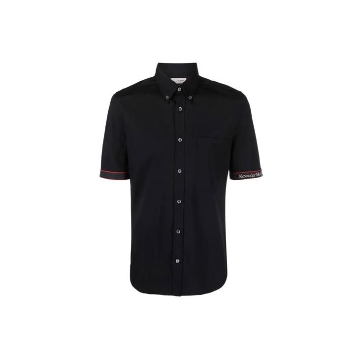 Alexander McQueen Polo Shirts Men Black POIZON