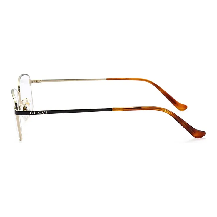 GUCCI Metal Square Eyeglass Frames Unisex-3