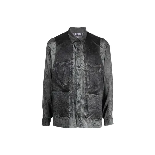 DIESEL Shirts Men Black