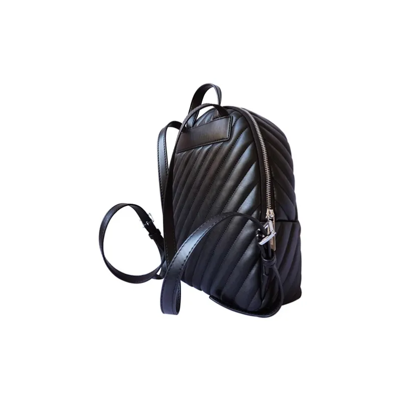 MICHAEL KORS Erin Leather Backpack Medium Size Women's Black-3