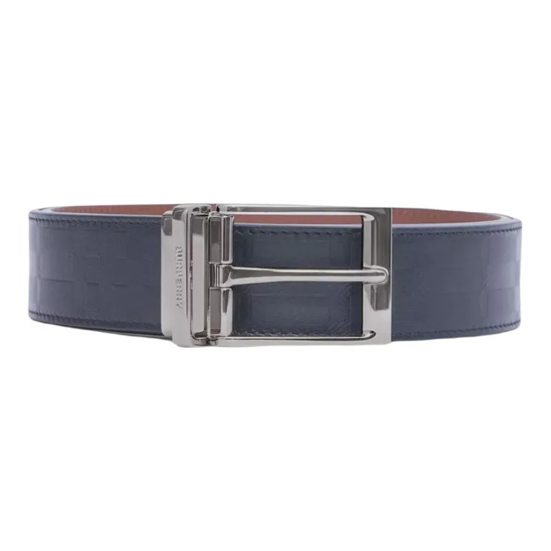 Burberry Leather Belts Men Black/Tan-1