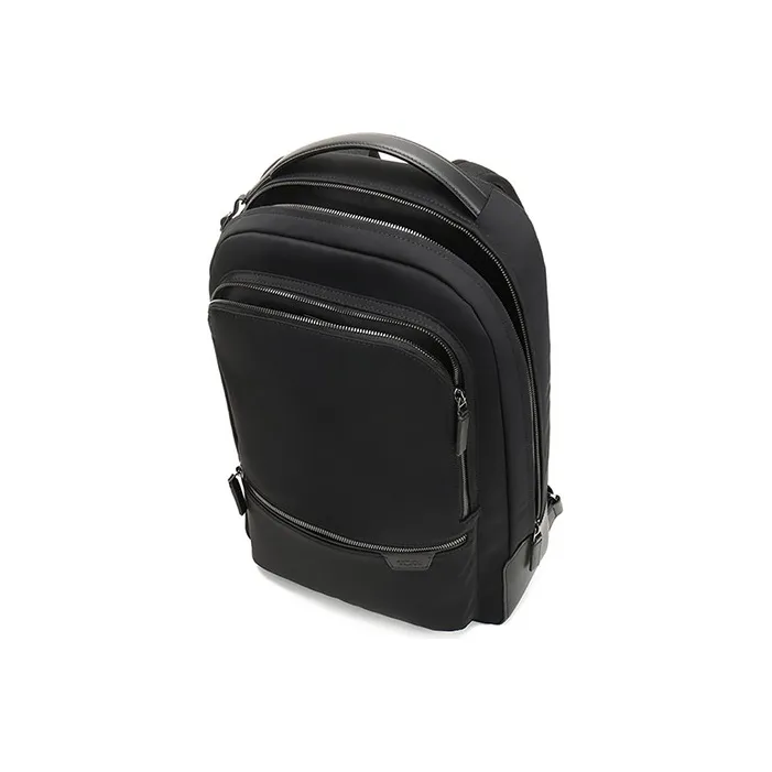 TUMI Harrison Fabric With Leather Backpack Men's Black-5