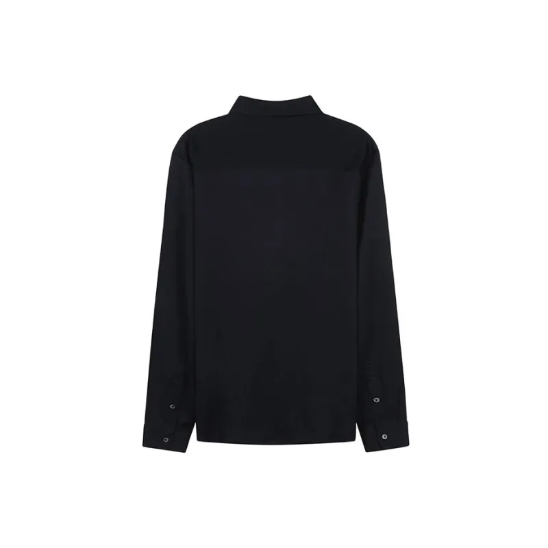 EMPORIO ARMANI Curved Hem Buttoned Shirt-1