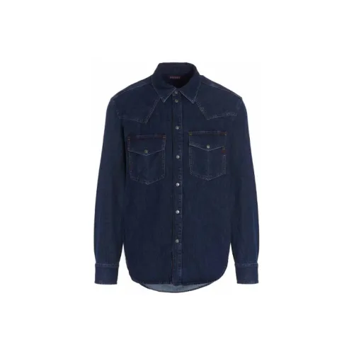 DIESEL Shirts Men Blue