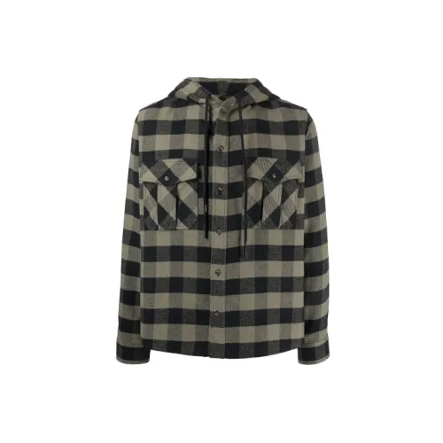 OFF-WHITE Arrows Check Hoodie Shirt 