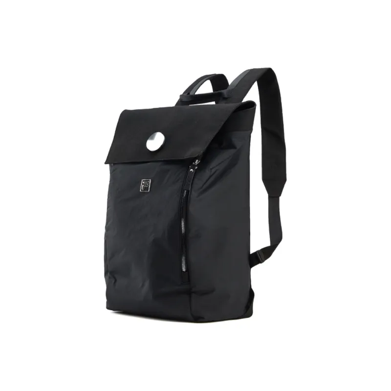 FILA Fabric Synthetic Leather Backpack Regular Men's Black-1