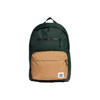 Adidas Originals Polyester Backpack Regular Unisex Green Brown