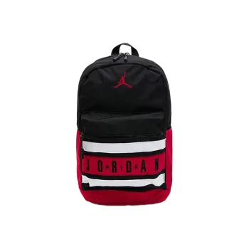 Jordan Polyester Basketball Bag Backpack Regular Unisex Black Red