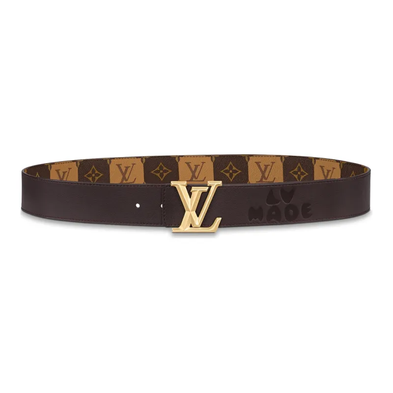 LOUIS VUITTON Lv Pyramide Stripes 40MM Reversible Belt Monogram-1