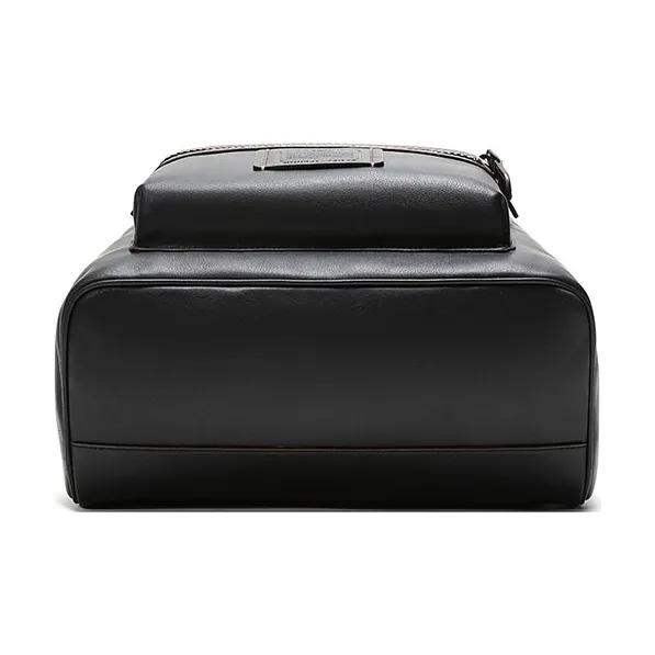 COACH Academy Leather Backpack Large Size Men's Black-5