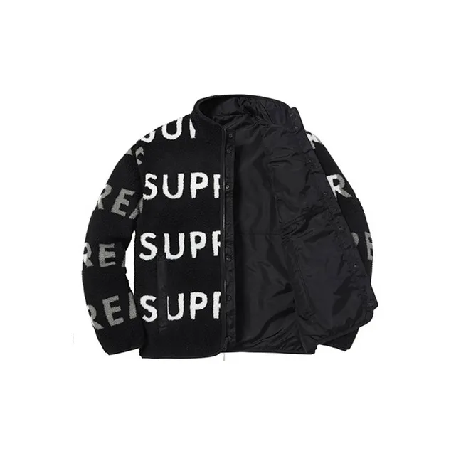 Supreme Reversible Logo Fleece Jacket-2