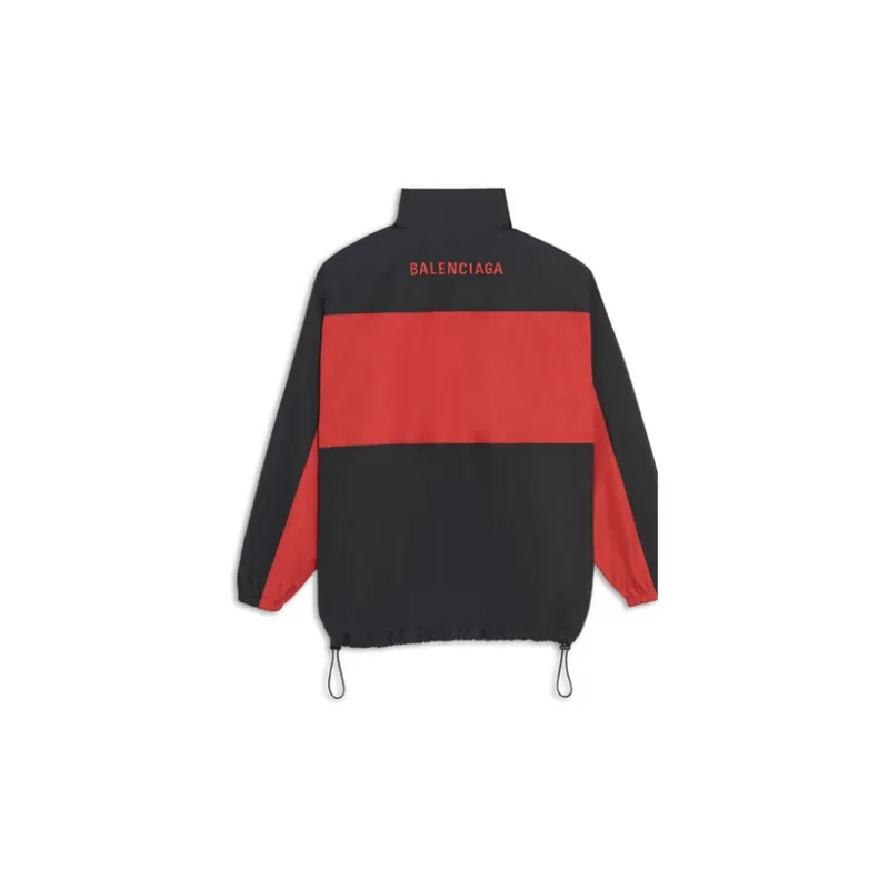Balenciaga Jackets Coats Loose Fit Style Unisex Black Red-1