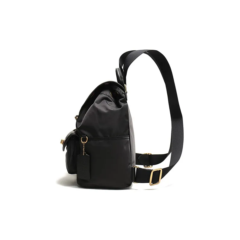 COACH Cargo Leather Backpack Large Size Women's Black-2