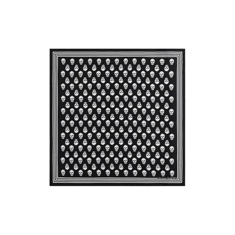 Alexander McQueen Skull Printed Square Scarf-0