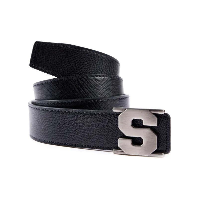 ICONS Lab S Letter Plate Buckle Belt-Versatile Minimalist Style Leather Belts Unisex-6