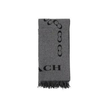 COACH Knit Scarves Unisex Black