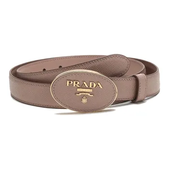 PRADA Leather Belts Women's Apricot