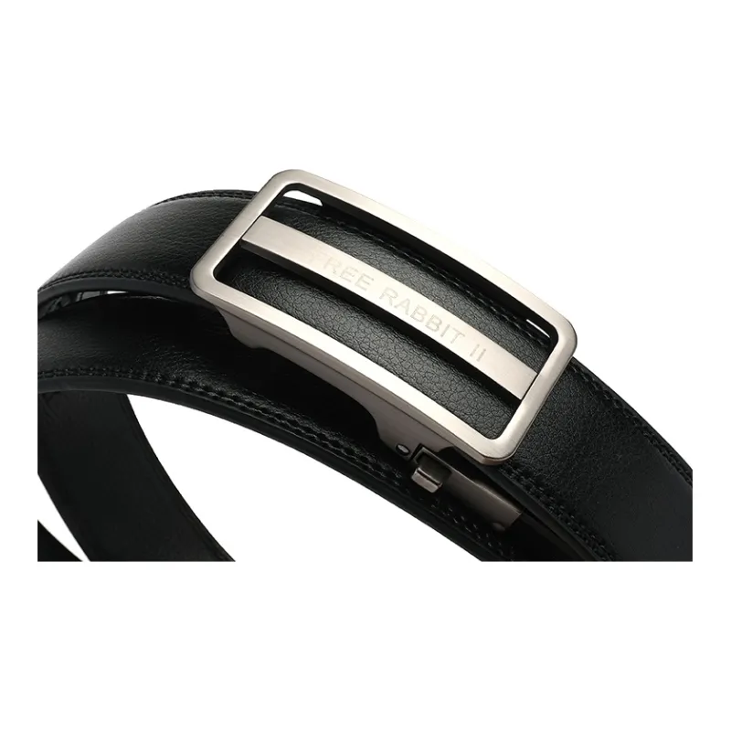 FREE RABBITⅡ Youth Genuine Leather Belt With Automatic Buckle Casual Fashion Leather Belts Men's-7