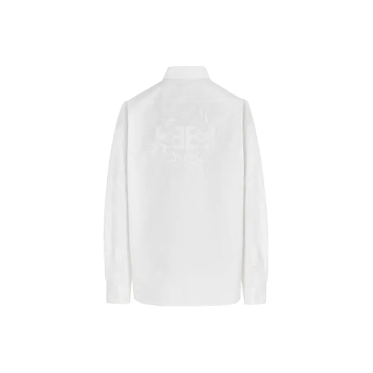 Balenciaga Logo Embroidered Shirt-1