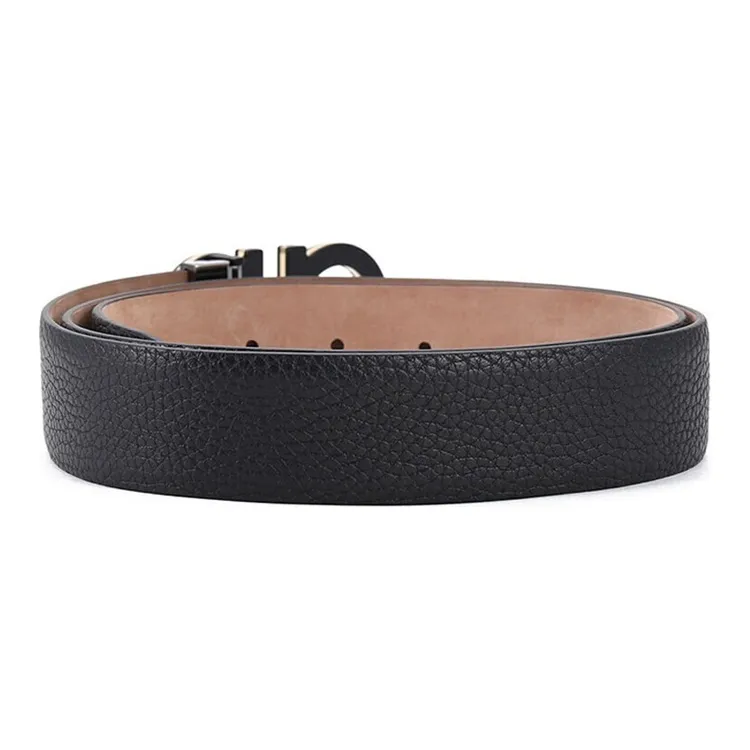 FERRAGAMO Cow Leather Belts Unisex Width 3.5 Cm-1