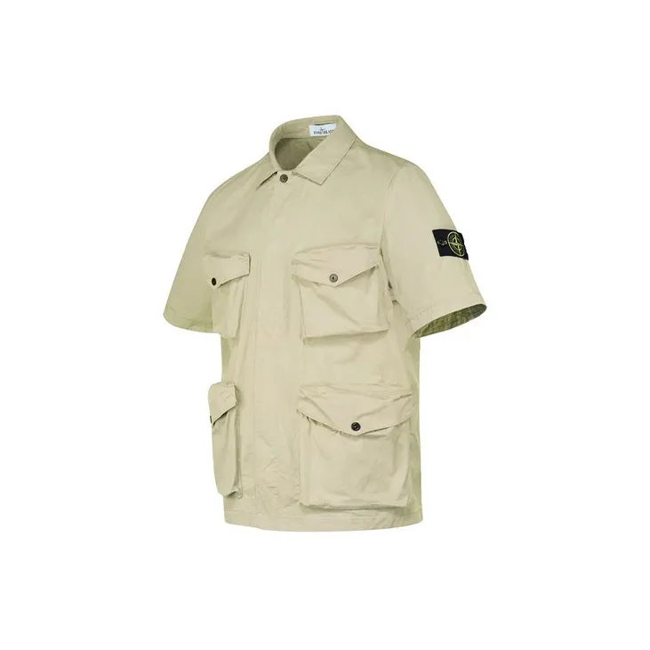 STONE ISLAND Shirts Men Beige-2