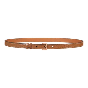HERMES POP H Collection Cow Leather Belts Women's Brown Width 1.5cm