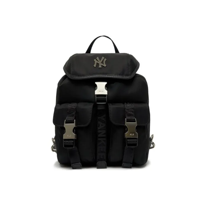 MLB Nylon Fabric Backpack Regular Unisex Black-0