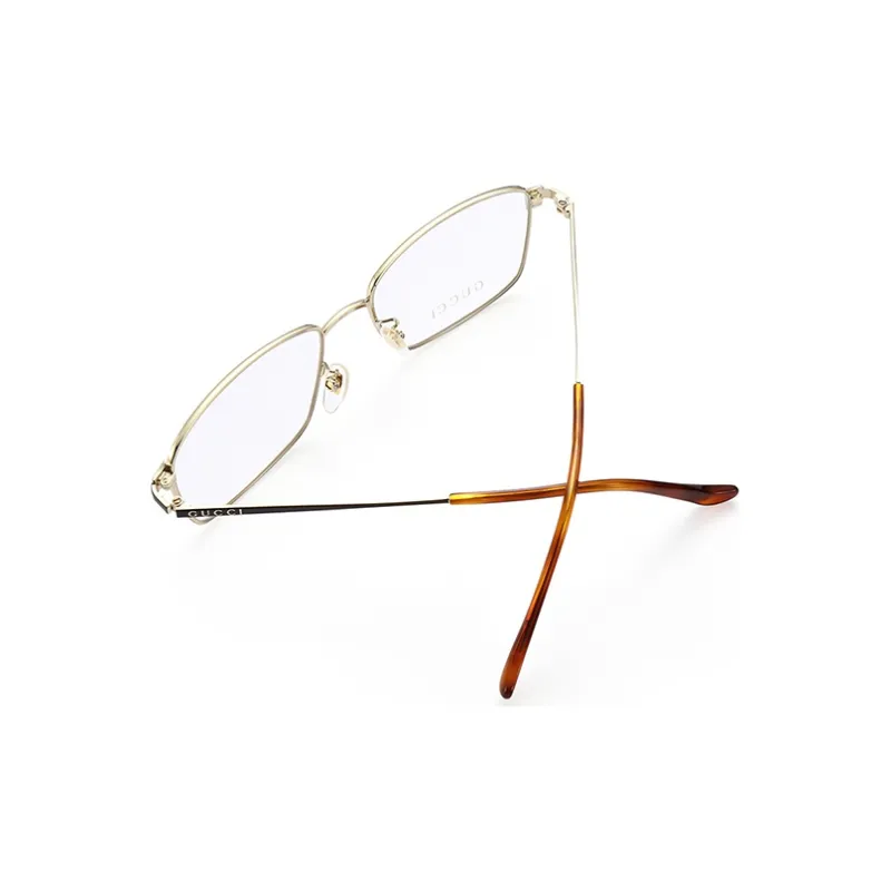 GUCCI Metal Square Eyeglass Frames Unisex-2
