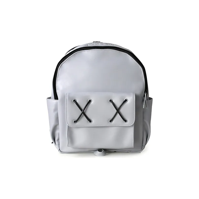 Venque PU Backpack Regular Unisex Mint Green/Dark Gray/Light Gray-0