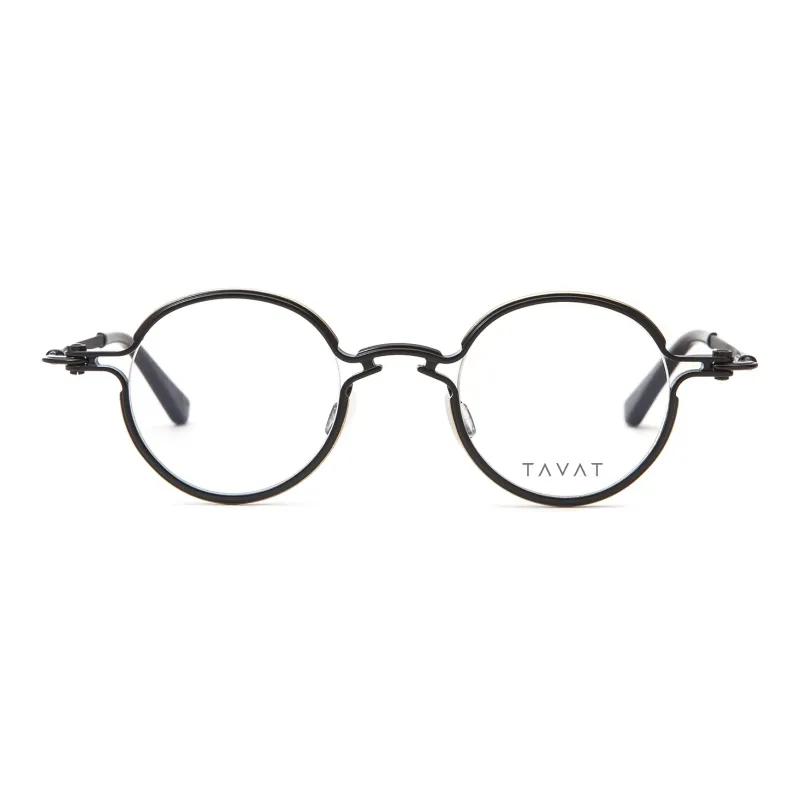 TAVAT Eyeglass Frames Unisex BGD Black Gold-1